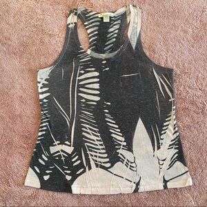 Grey and light pink tank top